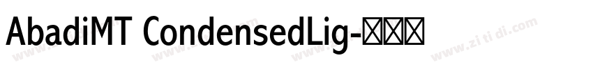 AbadiMT CondensedLig字体转换